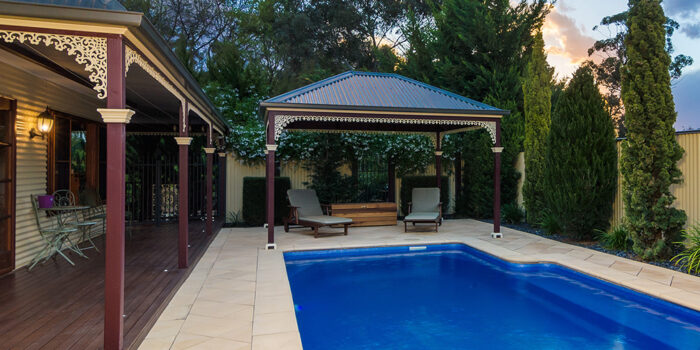 Smooth Paving Stone - Linen 400 x 400 Pool Pavers