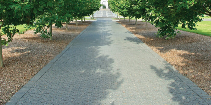 Ecotrihex Permeable Paving - Honed Finish Charcoal 188 x 92 Pavers