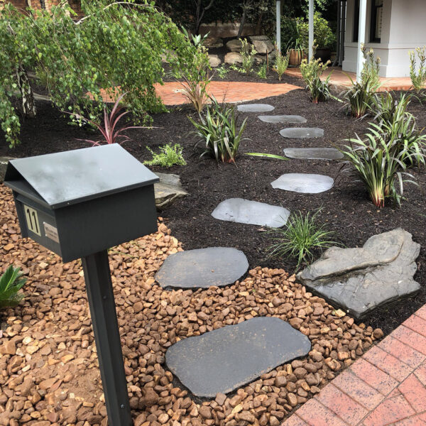Step Stone Garden Path Pavers - Charcoal