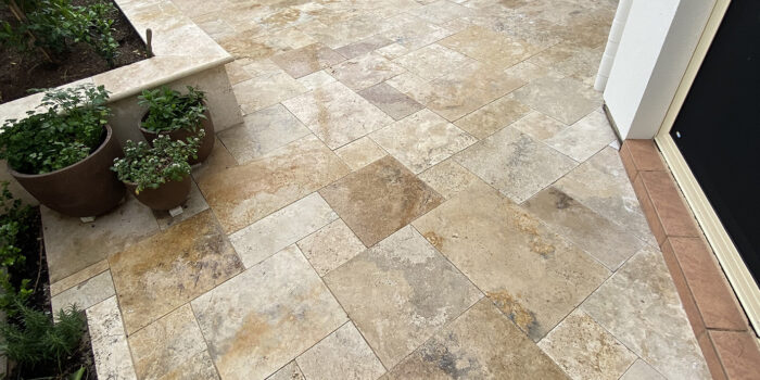 Country Blend Travertine Paving Tiles - French Pattern Travertine