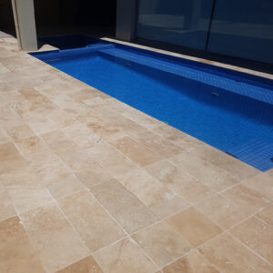 Medium Light Travertine Honed and Filled Tiles