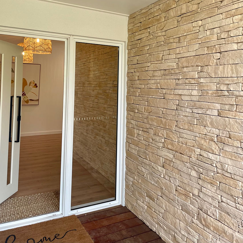 Ledge Stone entrance feature wall cladding