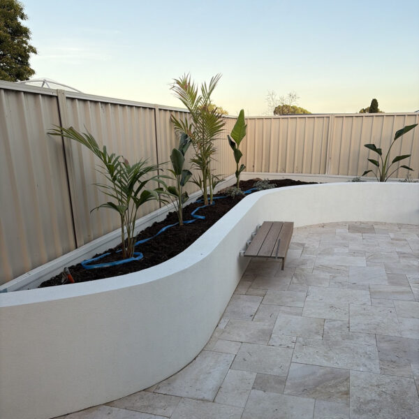 Classic Blend Travertine French Pattern | All Seasons Yard Services9