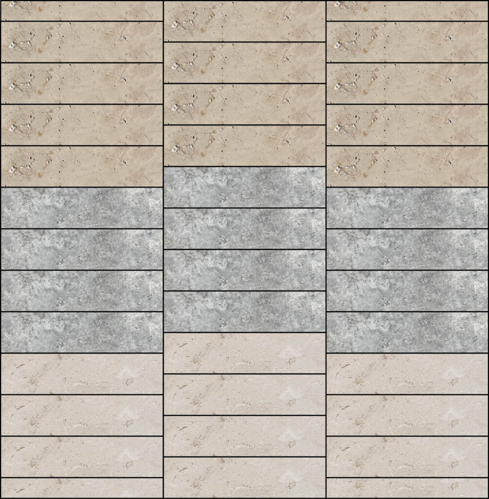 Herringbone Tiling pattern Horizontal Offeset